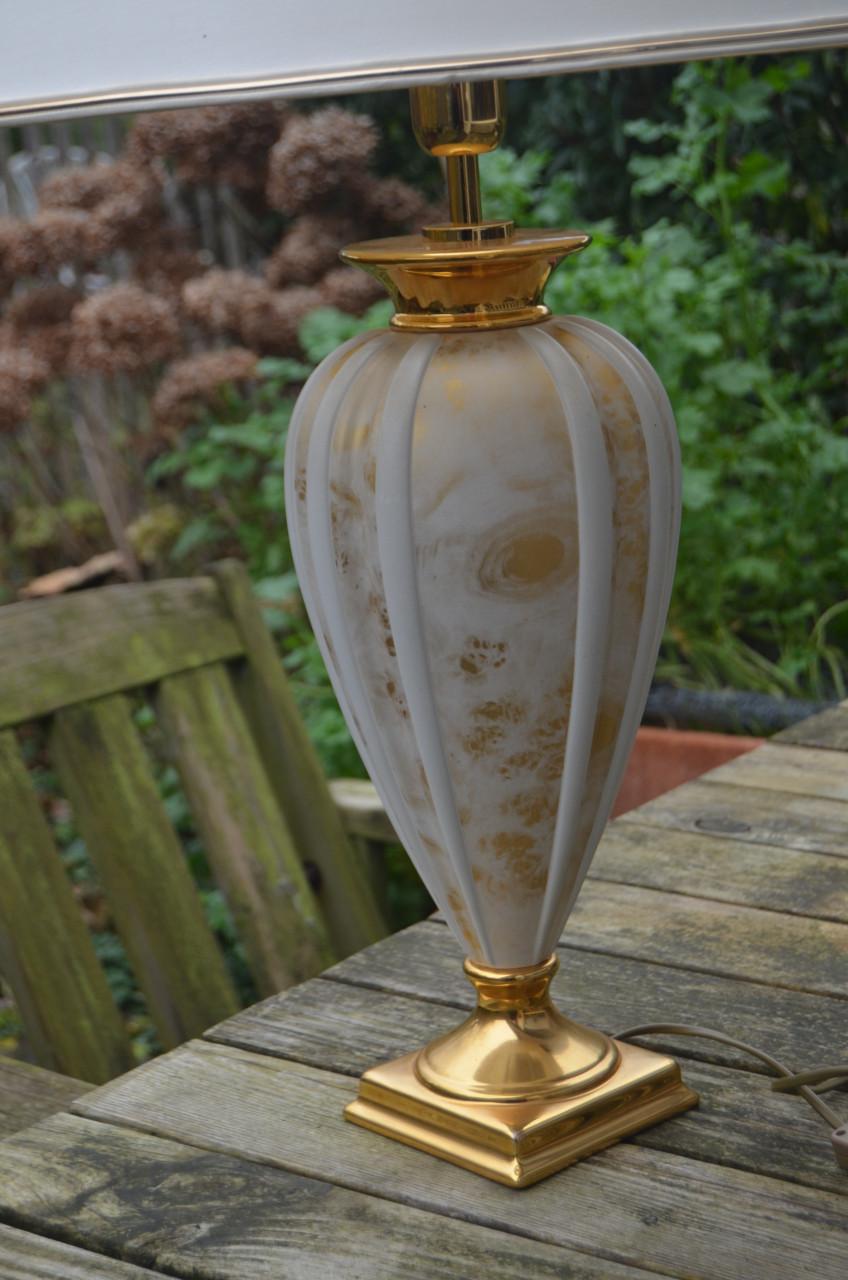 Mooie grote schemerlamp in prima staat!