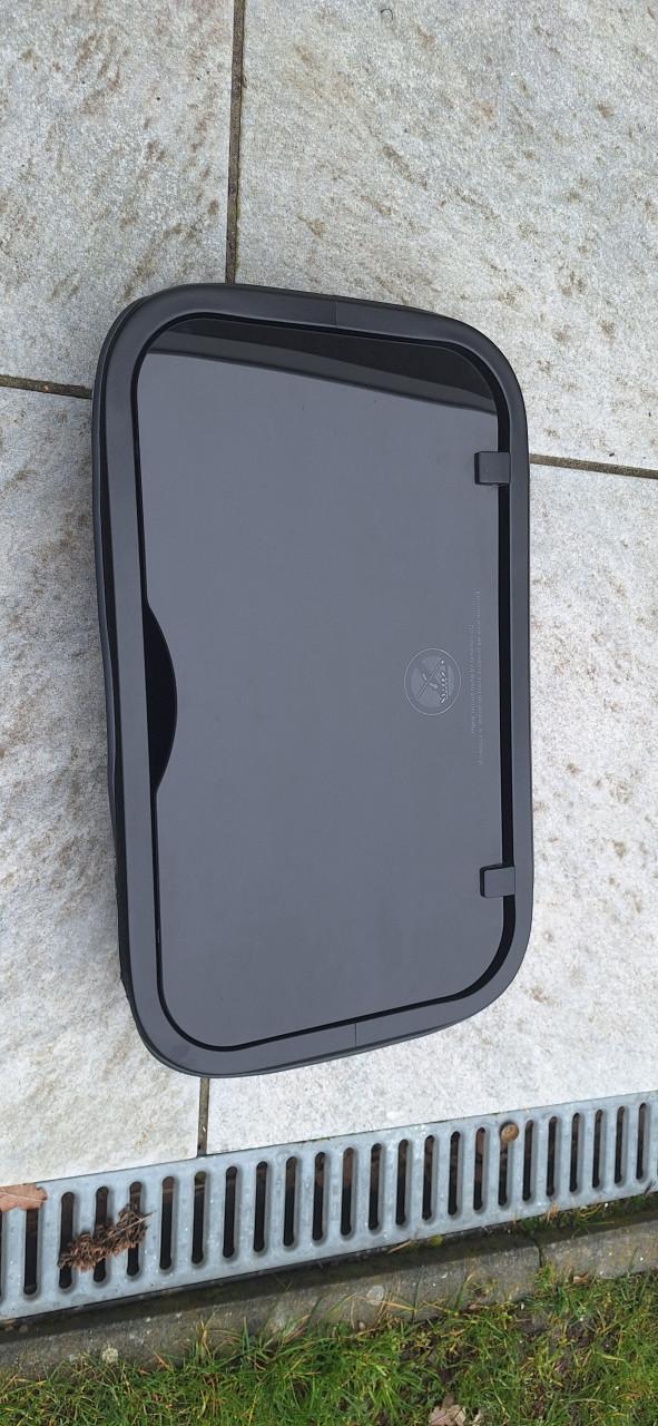 Prachtige zwarte Thetford kookplaat type Serie 165 met glazen afdekplaat