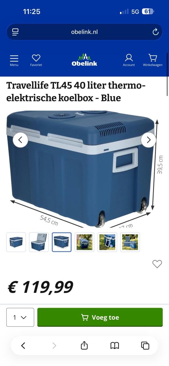 Tristar Elektrische Koelbox 40L - 12V/220V