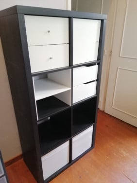 Kallax Kast 2x4 vakken met veel inzet stukken