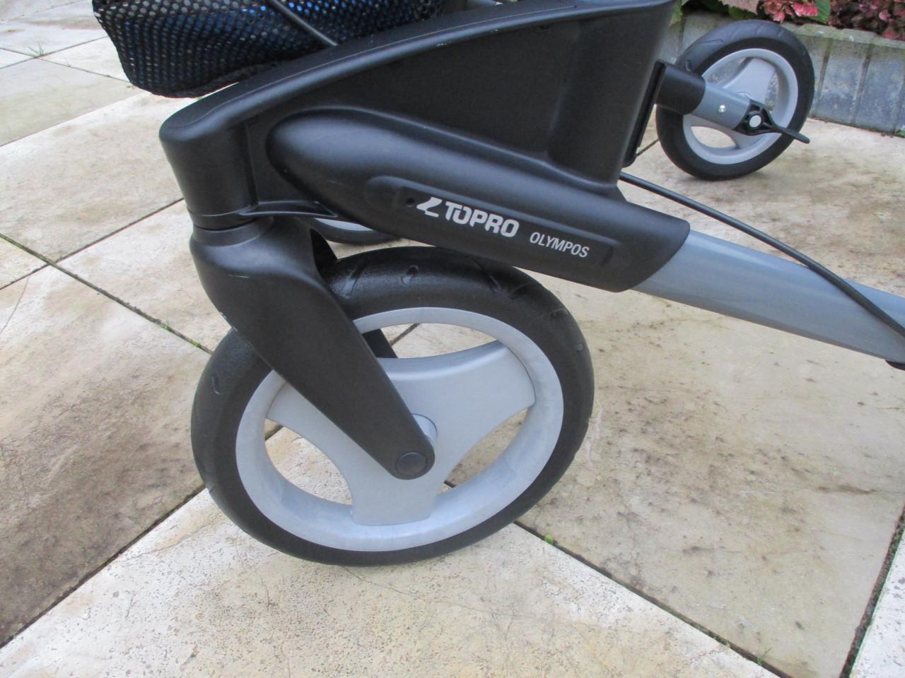 Zgan Topro Olympos opvouwbare lichtgewicht rollator met grote Softwielen