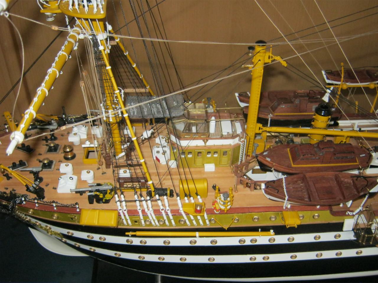 Scheepsmodel. AMERICO VESPUCCI.