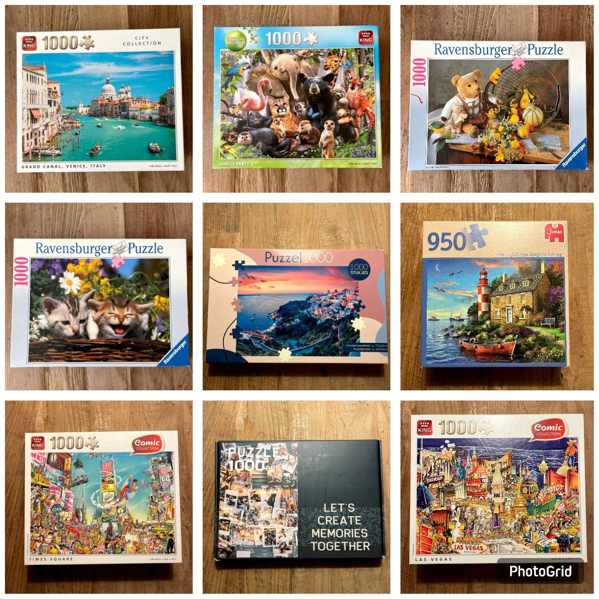 1000 stukjes puzzels