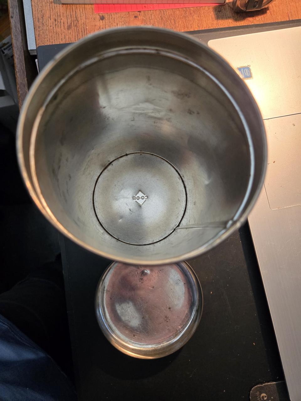 Vintage Coop beschuitbus  H21 Ø11cm