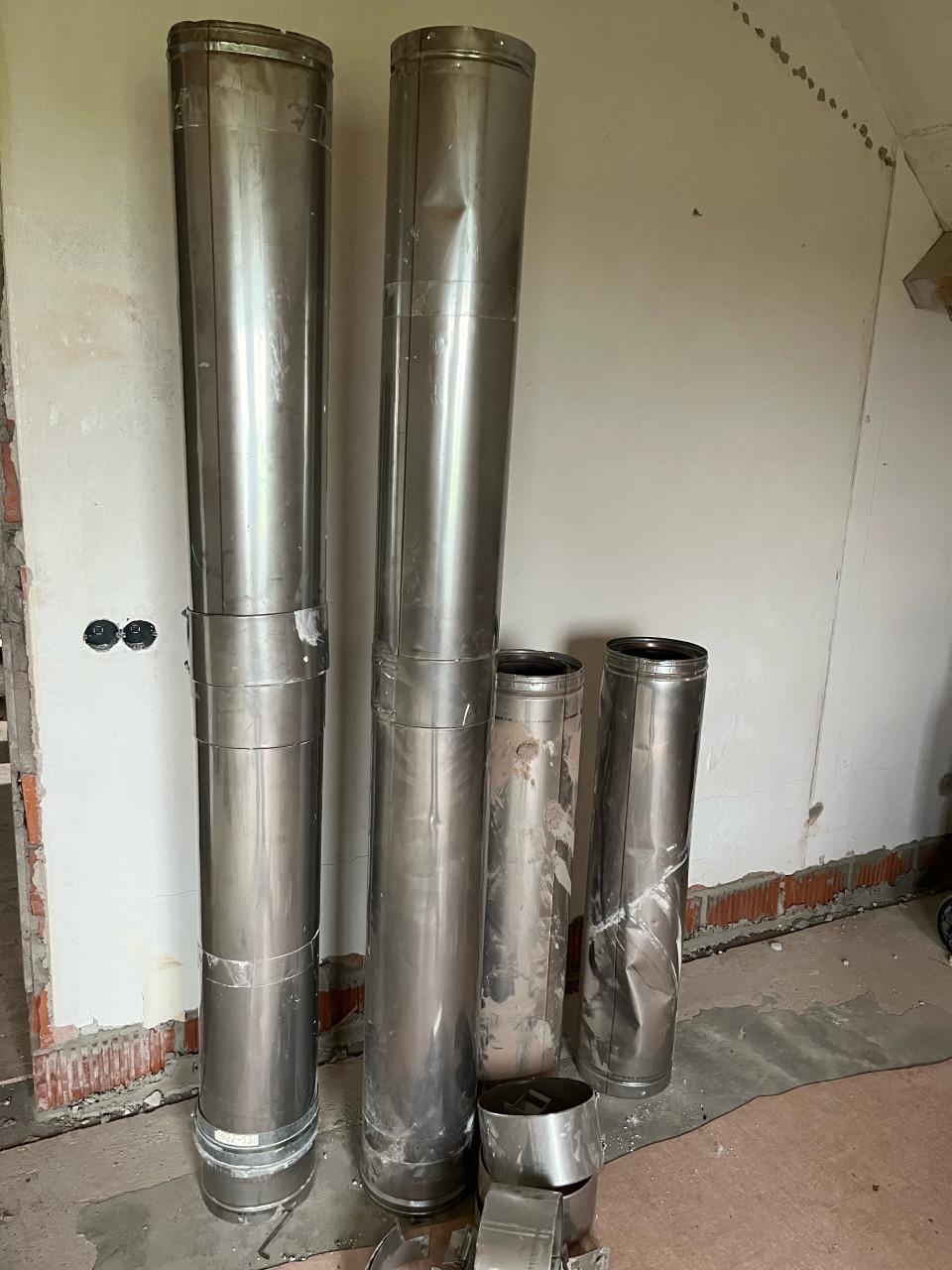 Geisoleerde kachel pijp