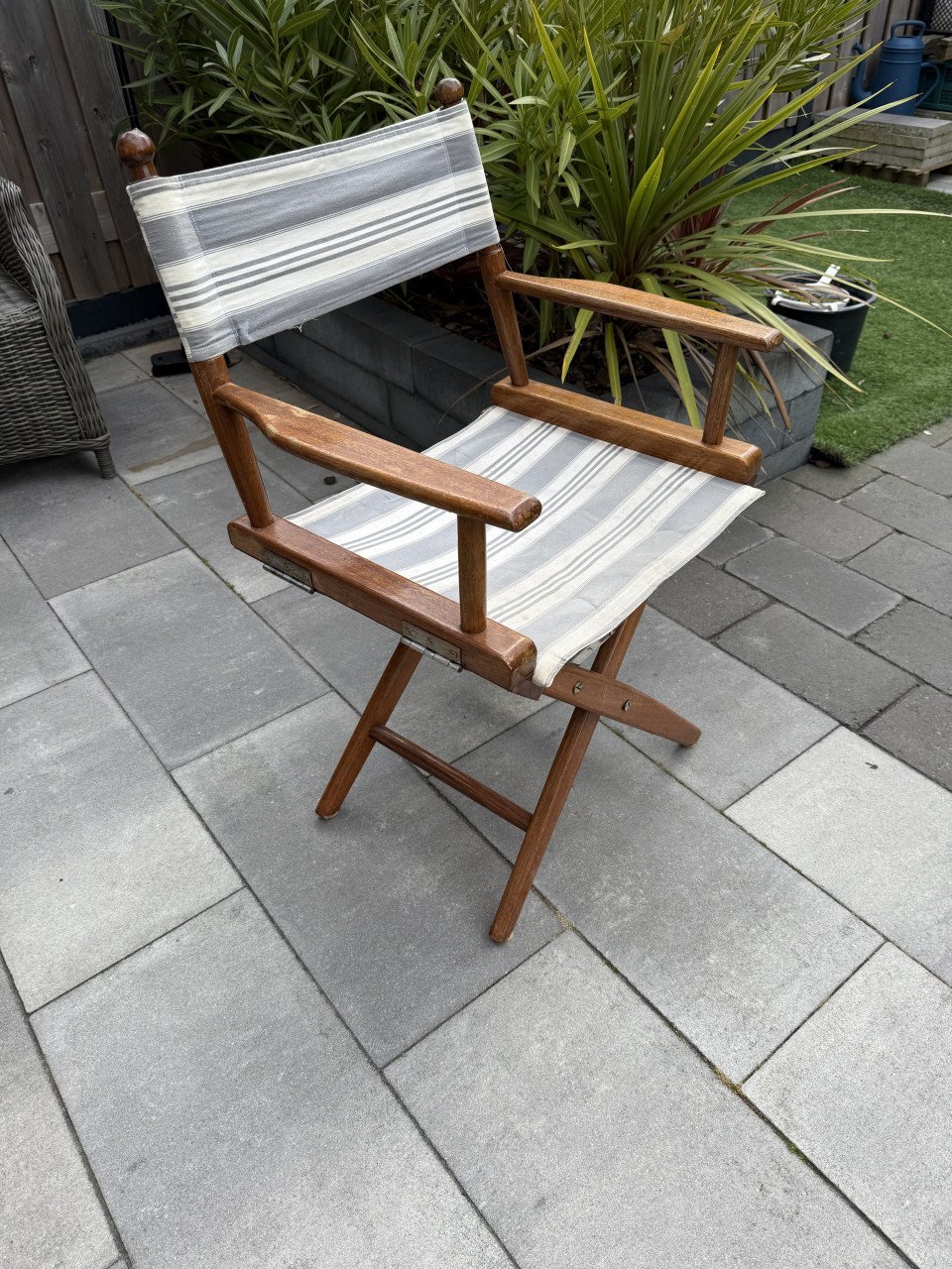 Teak regisseursstoel