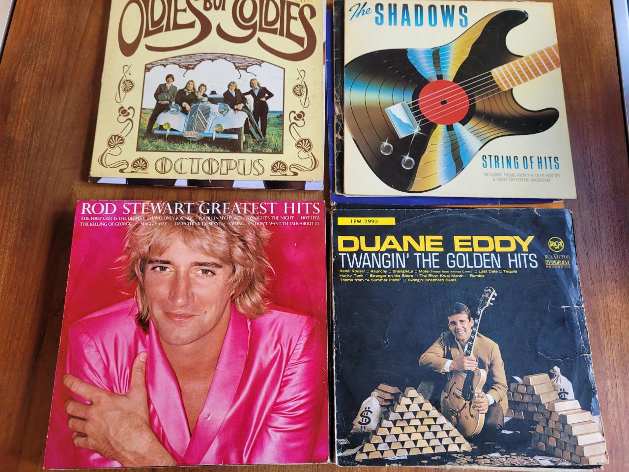 Stapel van 24 LP's pop / poprock  / Rock & Roll