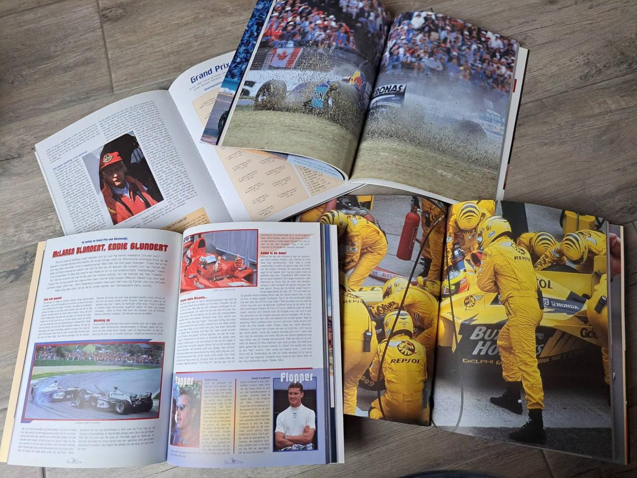 Formule 1 finish jaarboek 1996 tm 2002 van Anjes Verhey