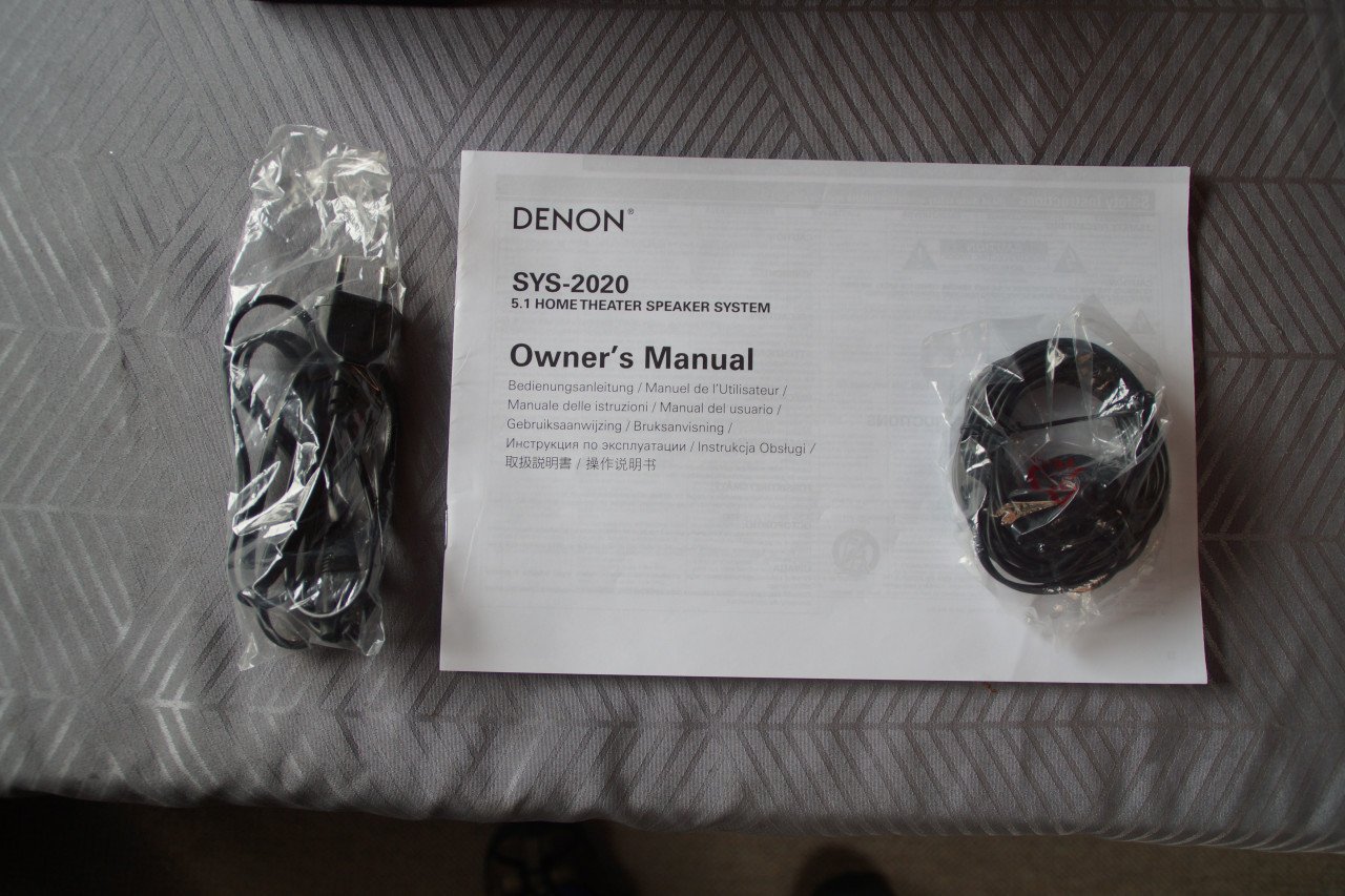 Denon AVR-X520BT receiver plus Denon Sys2020 audio