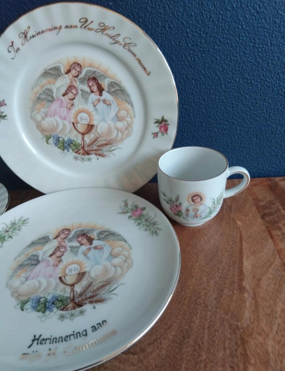 Antiek Porselein Bavaria 1e Communie