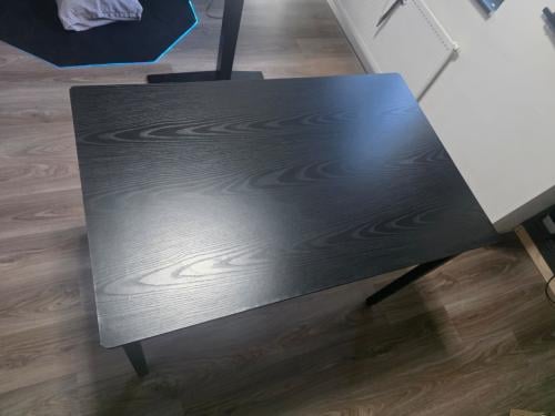 VASAGLE eettafel zwart 120 × 60 cm – goede staat