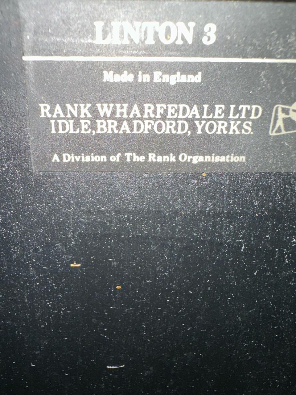 Wharfedale geluidsboxen type Linton 3, twee stuks