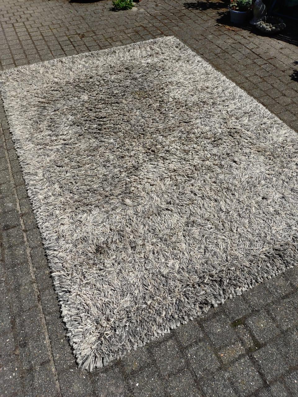 Vloerkleed grijs gemillieerd
