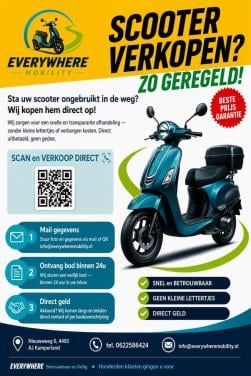 Scooter verkopen? Zo geregeld!