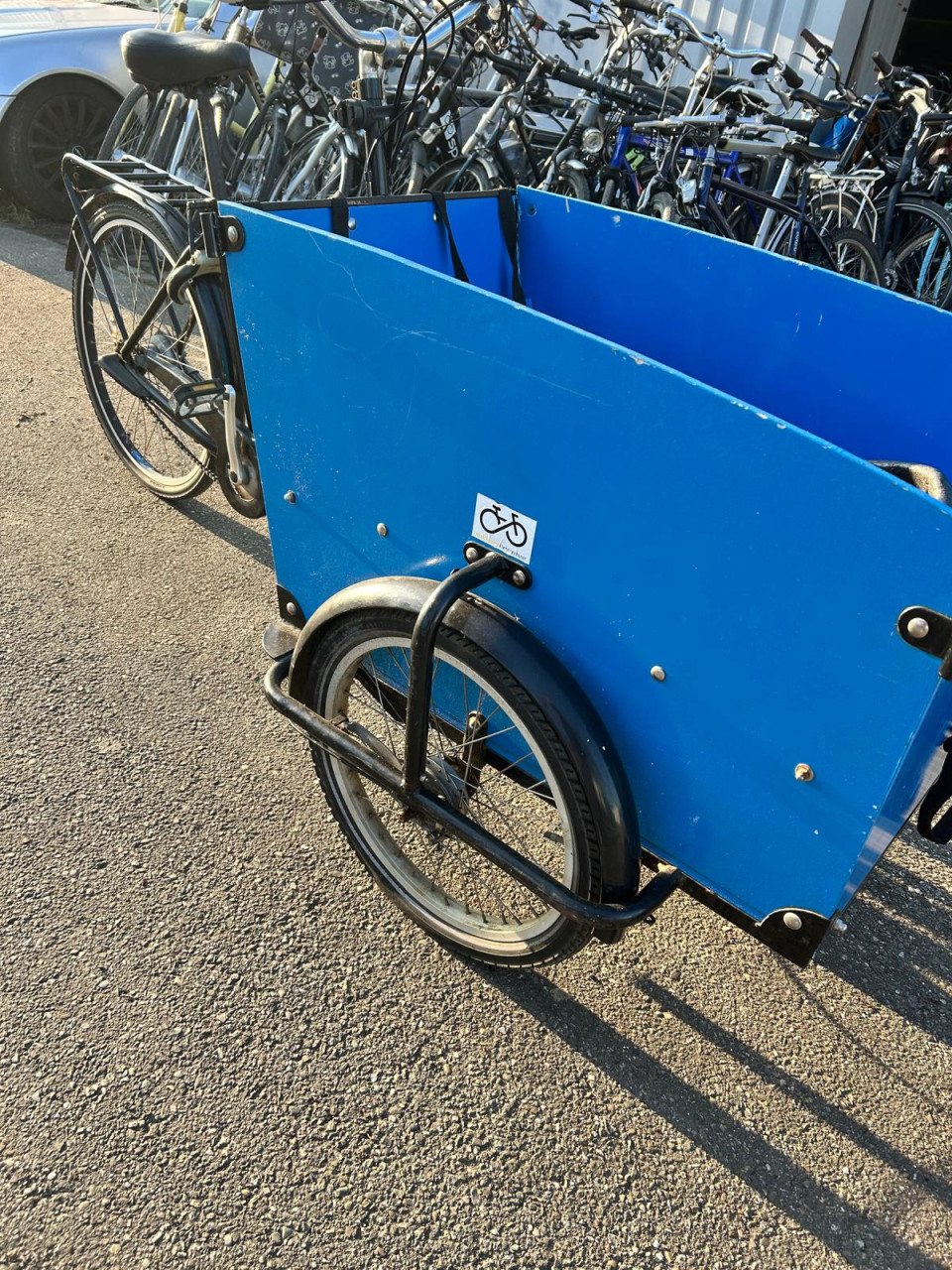 BLAUWE BABOE BAKFIETS ZONDER FRAME MANKEMENTEN