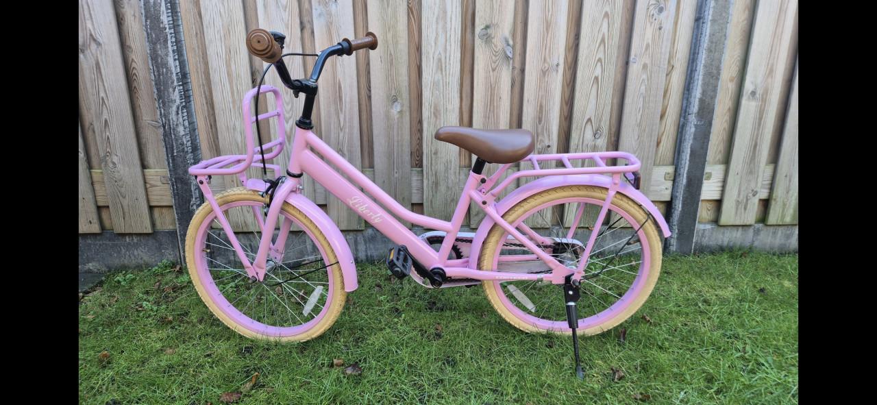 Roze Cortego Liberty meisjesfiets 20 inch