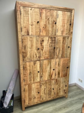 Massief mango houten vakkenkast