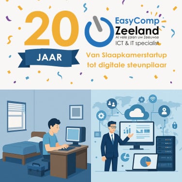 🖥️ EasyComp Zeeland bestaat 20 jaar – en trakteert! 🎉