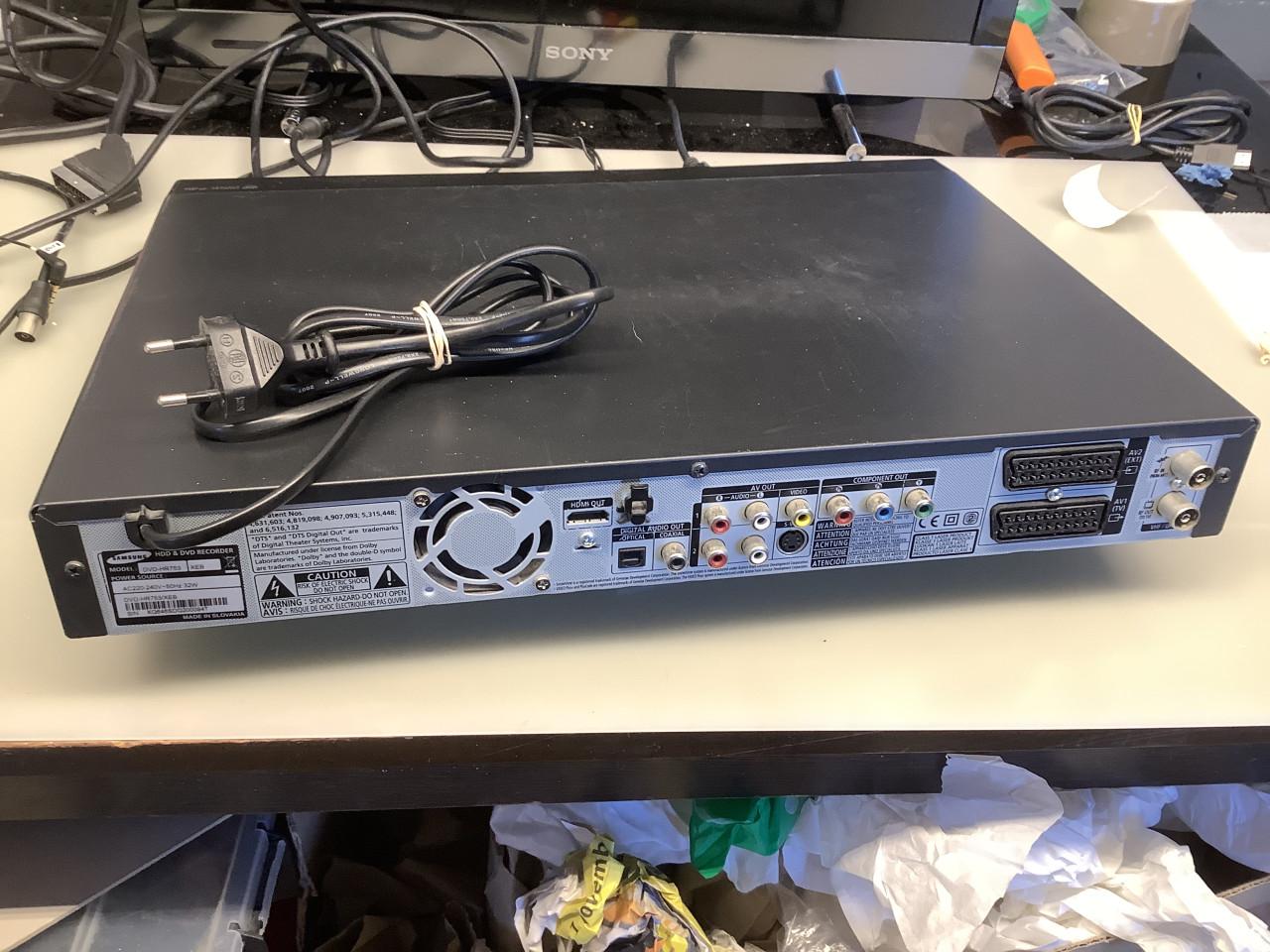 Samsung HDD speler, recorder. DVD-HR753 zonder afstandsbediening.