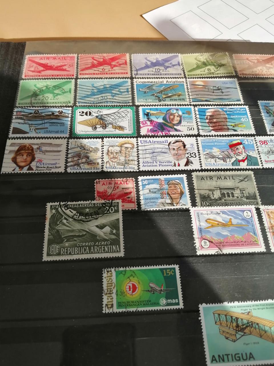 Postzegels luchtvaar en verkeer