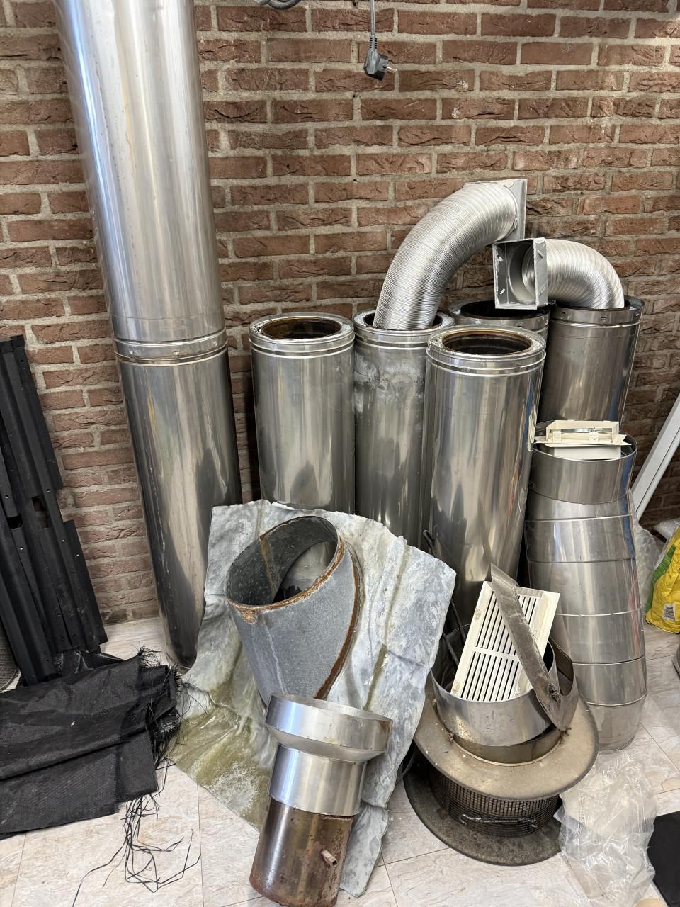 Stalen inbouw open haard