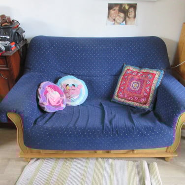 Tweezits met wasbare hoes en twee laden