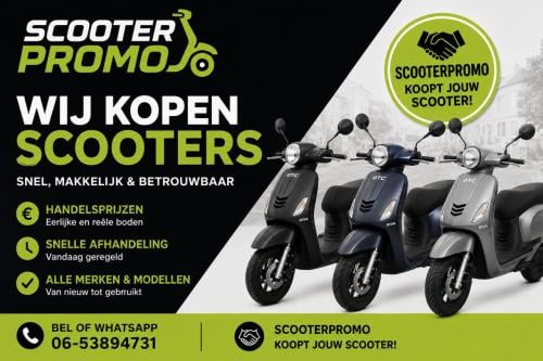 Scooterpromo goes wilt u van uw oude scooter af bel scooterpromo