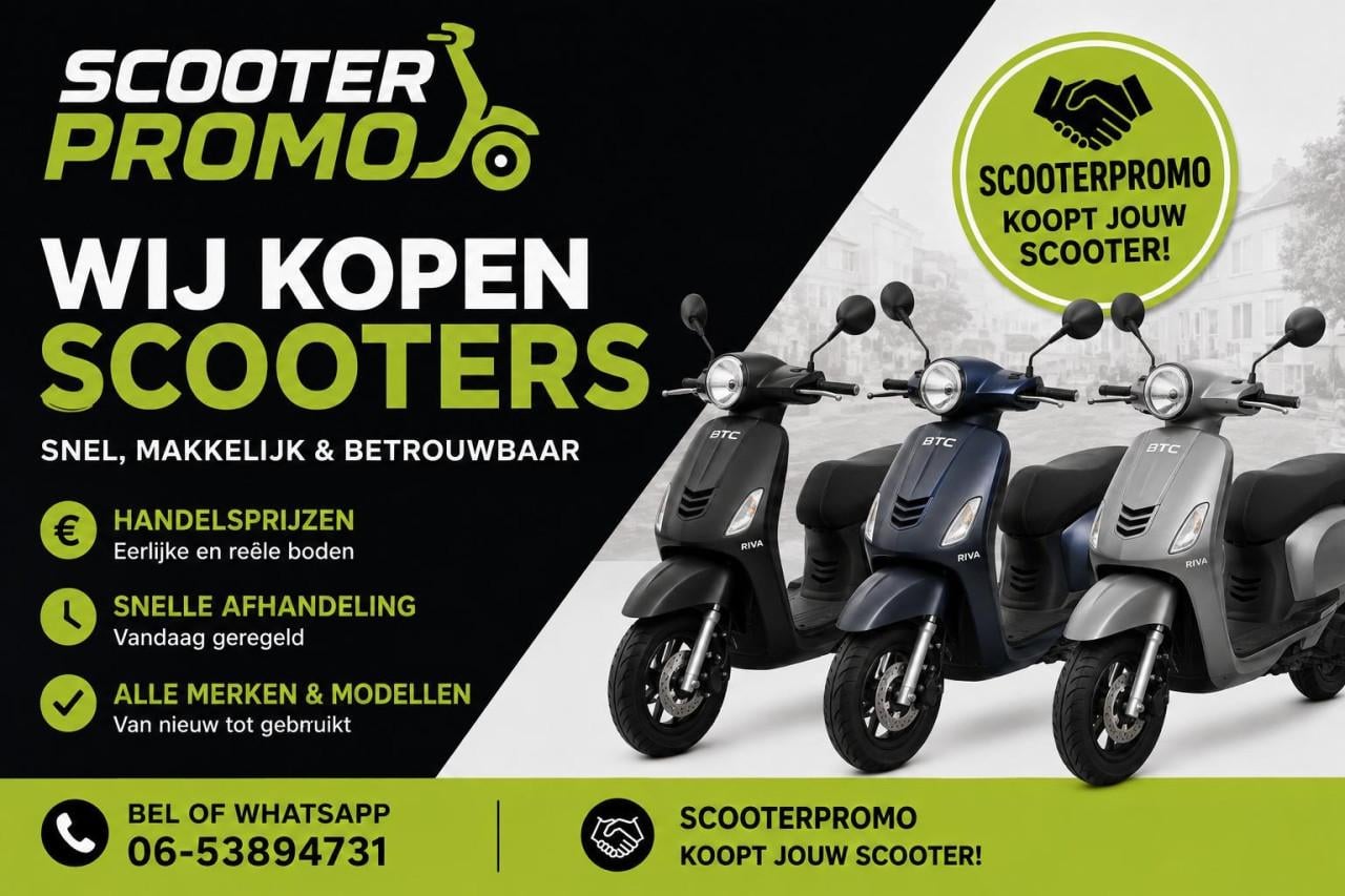 Scooterpromo goes wilt u van uw oude scooter af bel scooterpromo