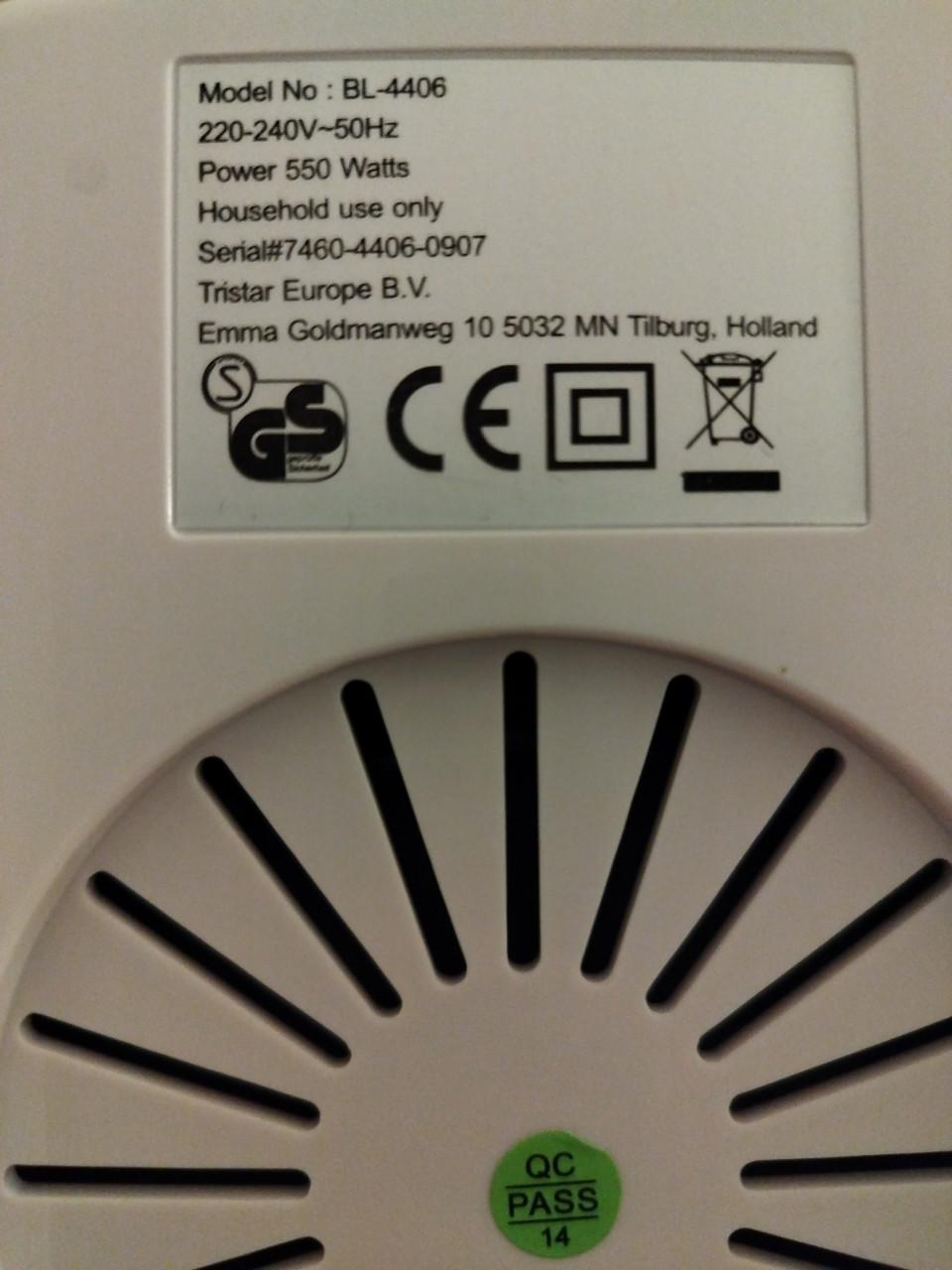 Tristar smoothie maker met tapkraan 1800ml