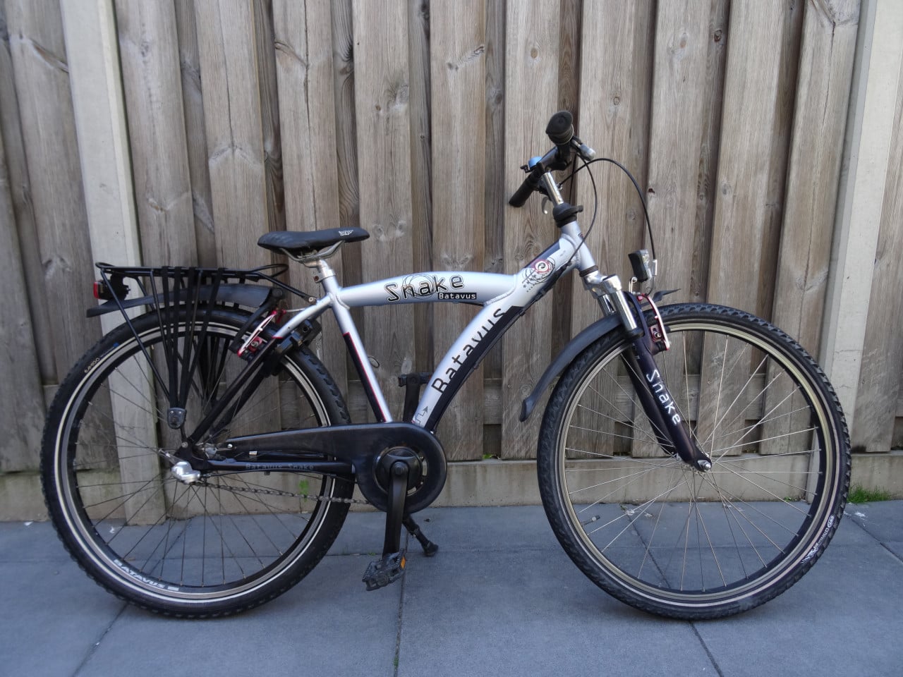 🚲 Batavus Snake Jongensfiets – 26 inch | Zilver/Blauw 🩶💙