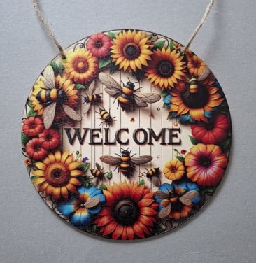 Welcome Houten Bord