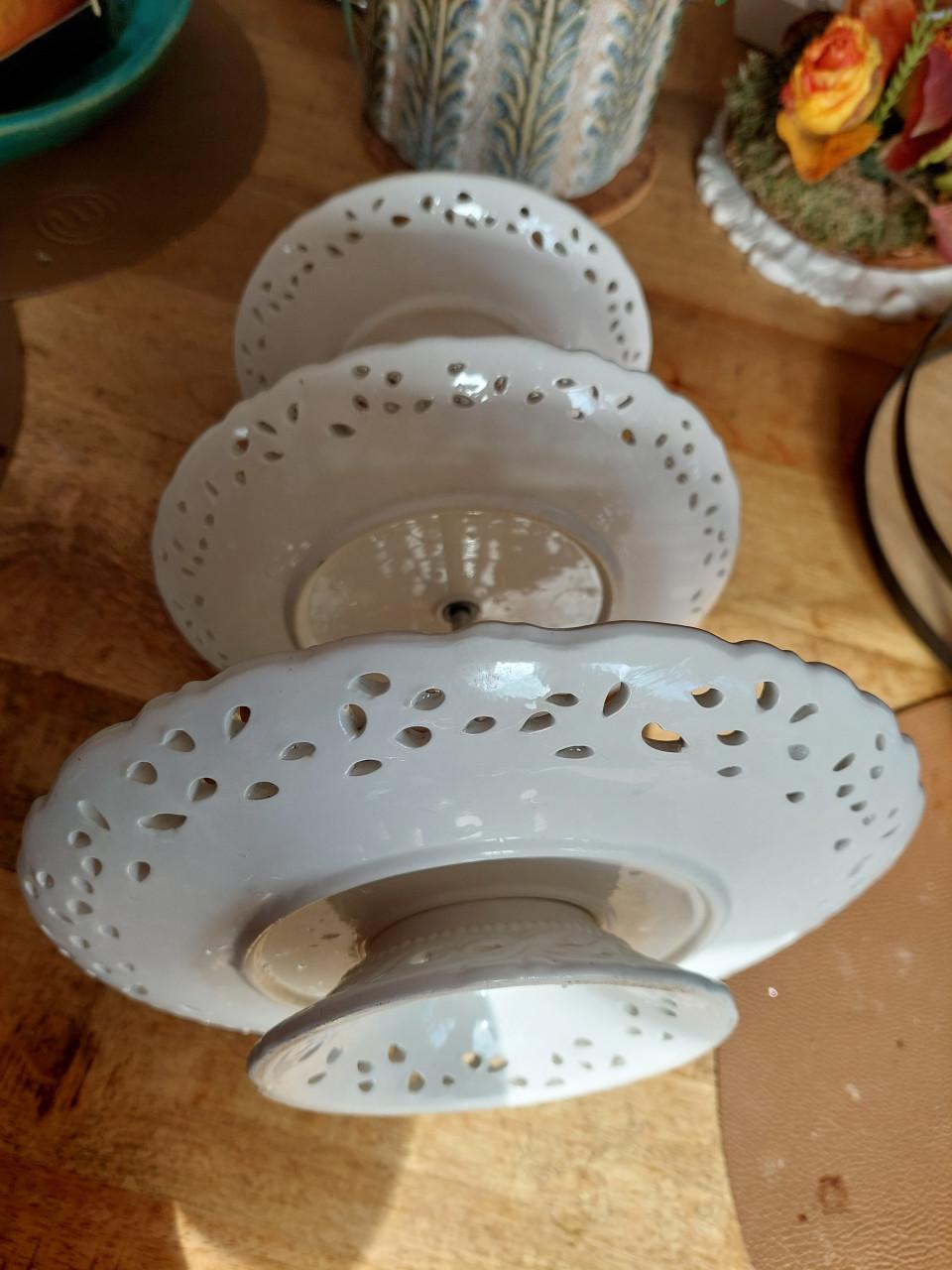 Riverdale etagère 3 laags crème