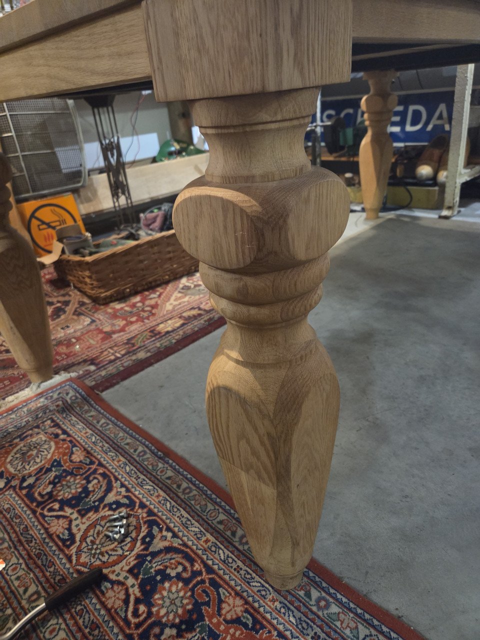 Massief eiken tafel