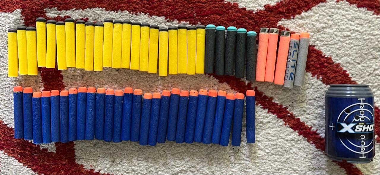 Nerfpistolen met pijltjes