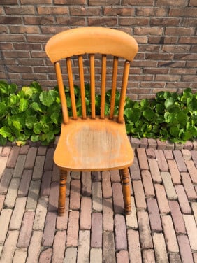 4 houten eettafel stoelen.