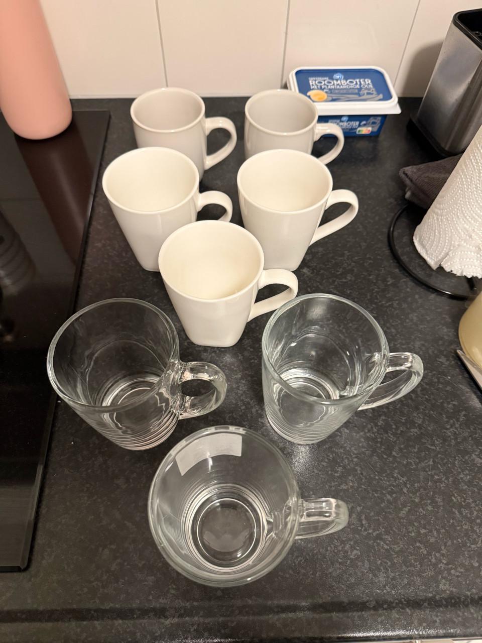 Set kopjes/theeglazen nieuw