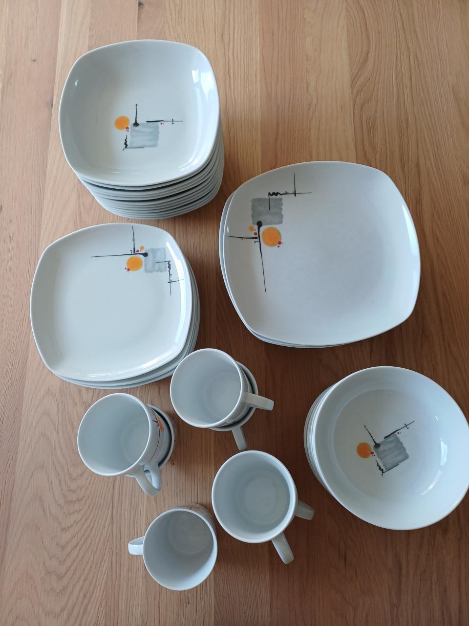 Vrolijk  gekleurde Servies set Sunrise