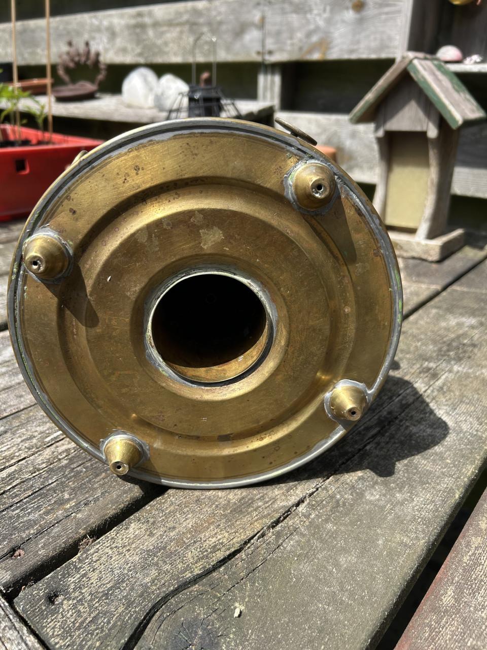 Antiek petroleumstel/kacheltje.