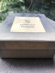 Oude schoolstempels van landkaarten