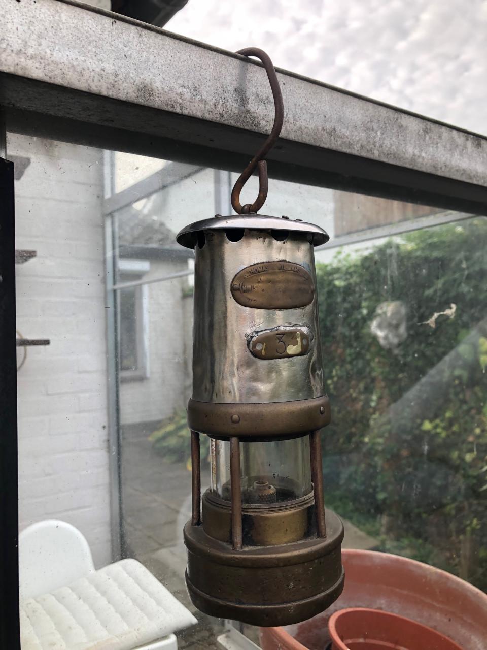 Originele mijnwerkerslamp