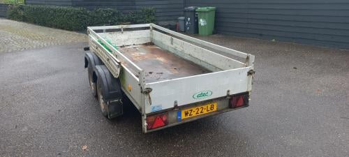Aanhangwagen -tandemasser (dubbelasser/geremd)
