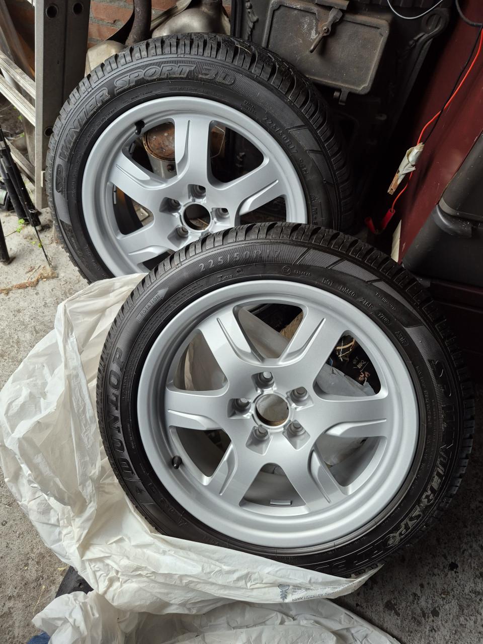 Audi velgen met dunlop winterbanden