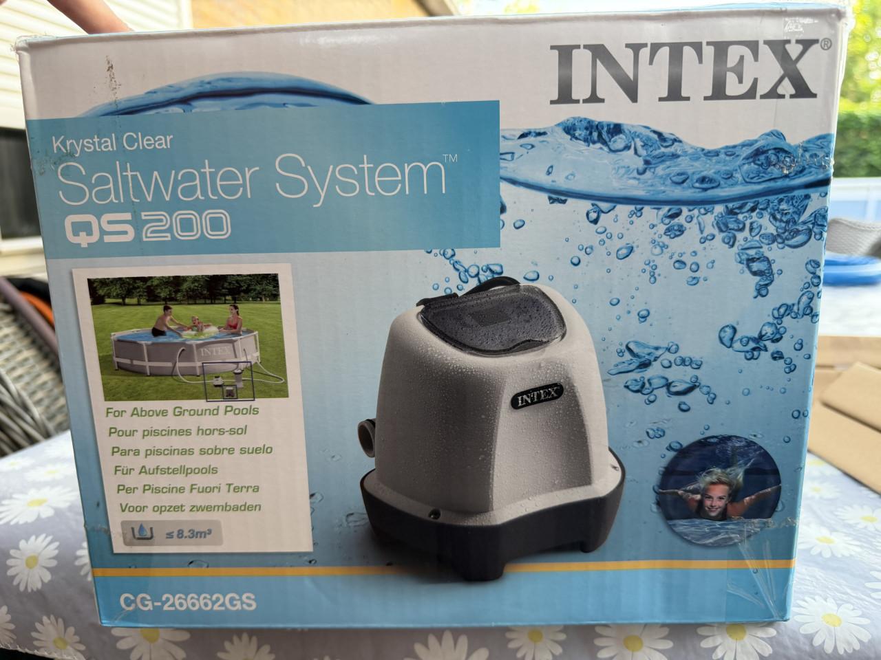 Intex zoutwatersyteem