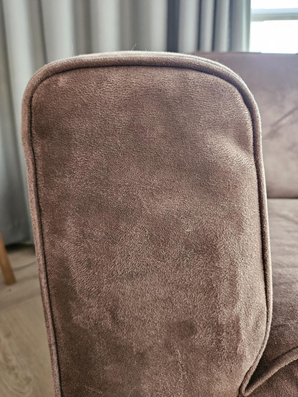 Hoekbank microleder Bull - bruin