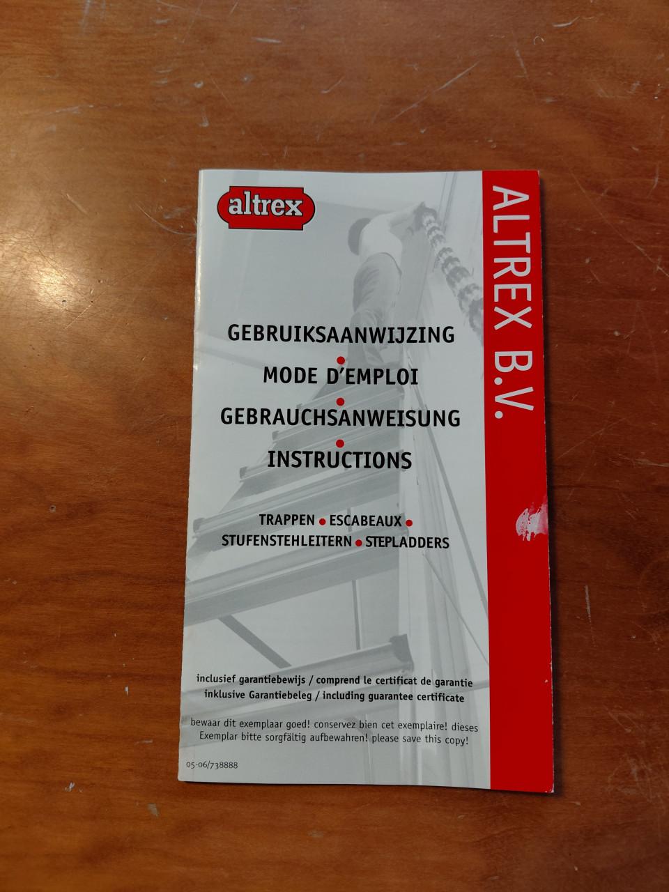 ALTREX, aluminium lichtgewicht Ladder, 2x 10 sporten.
