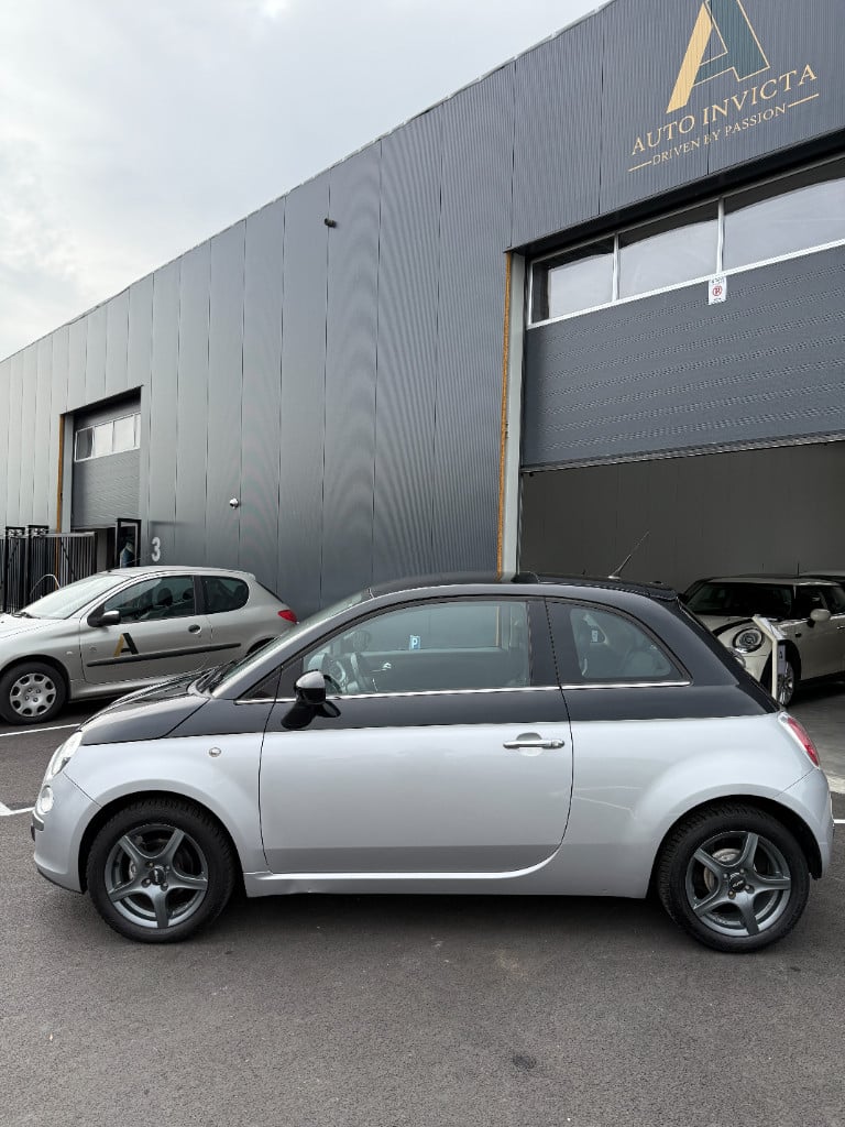 Fiat 500 1.2 - rosa - glazen dak