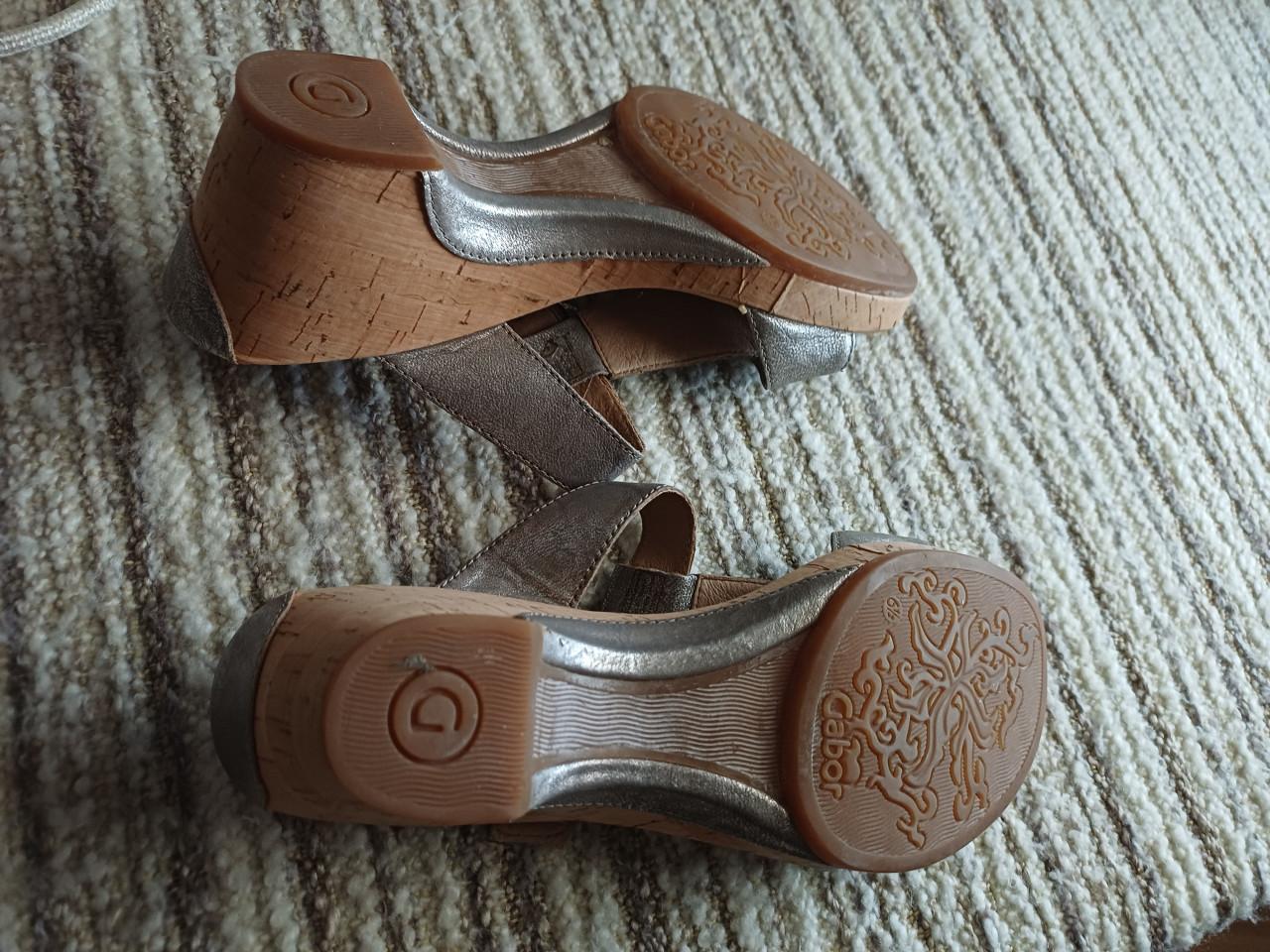 Gabor slippers zilver maat 40 zgan