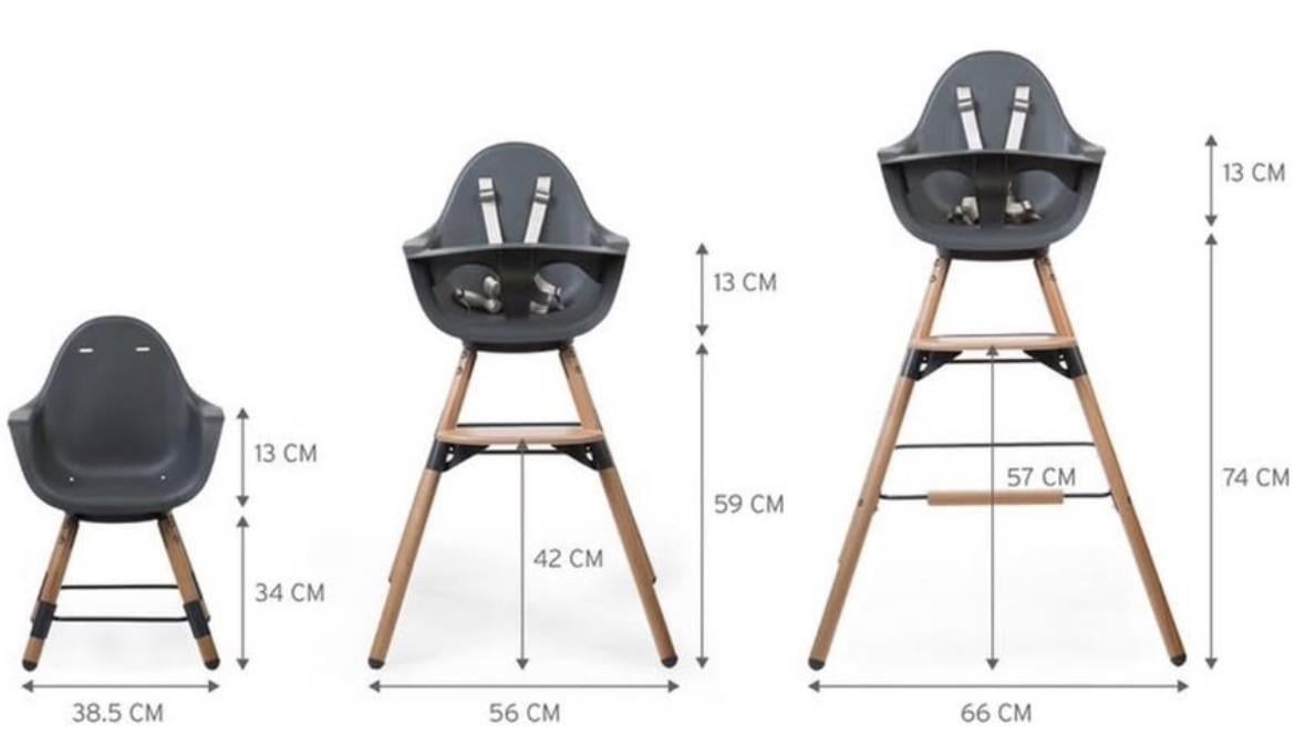 Kinderstoel( voor gewone tafel, bartafel en als los stoeltje)