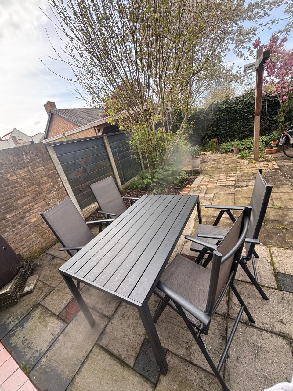 Tuinset 4 stoelen