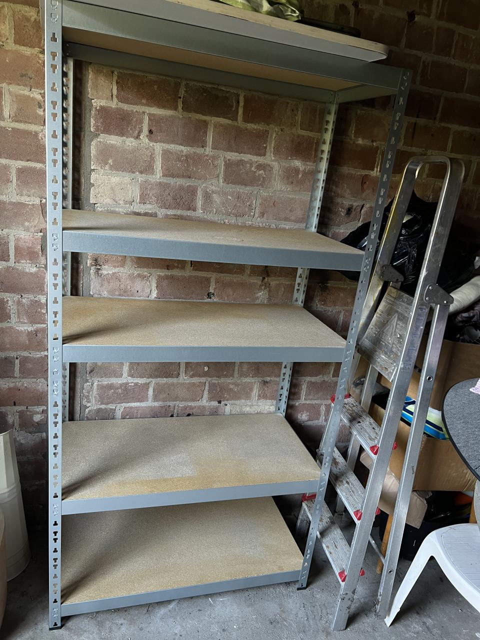 Opbergrek 180x90cm  stellingkast  stellingrek magazijnkast 5 planks 175kg